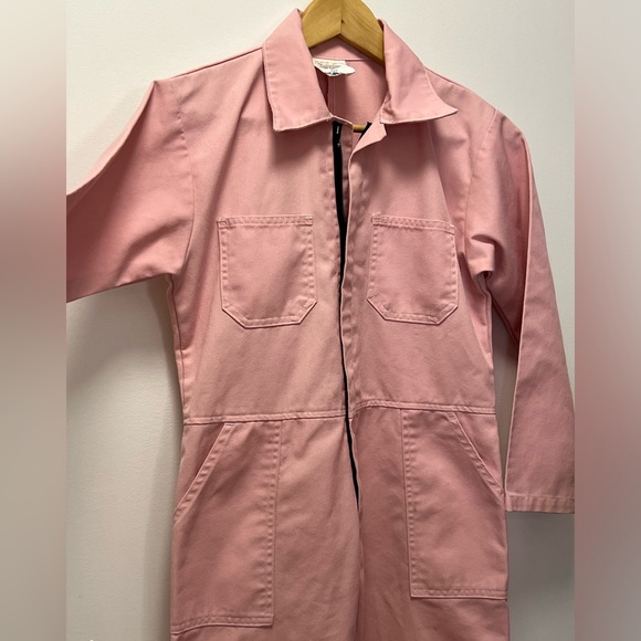 Vintage Pink Coveralls with Pockets on Front and Back - Size Woman’s XS - Picture 5 of 11